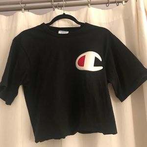 cropped champion tee